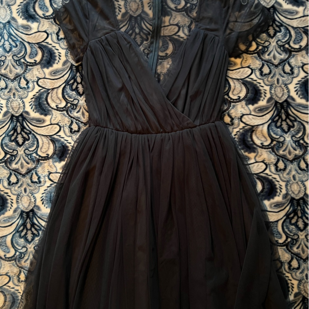 Navy Tulle Dress
